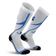 Oxyburn - Trail Run 1450 - Calzino High Compression - Bianco/blu - Taglia S/M